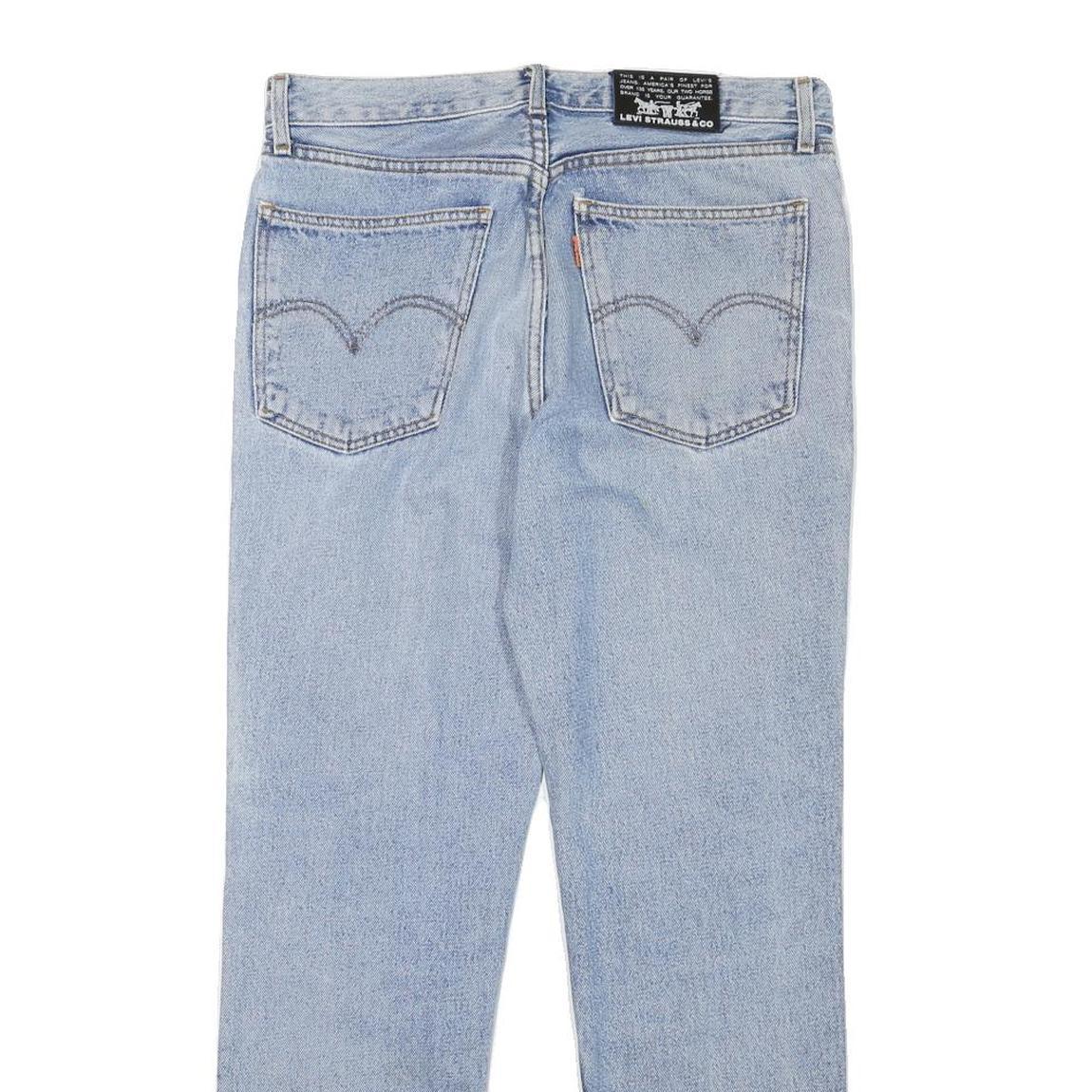 LEVI'S Mens Slim Blue Denim Light Wash Jeans W32 L28 Classic Zip Pocket