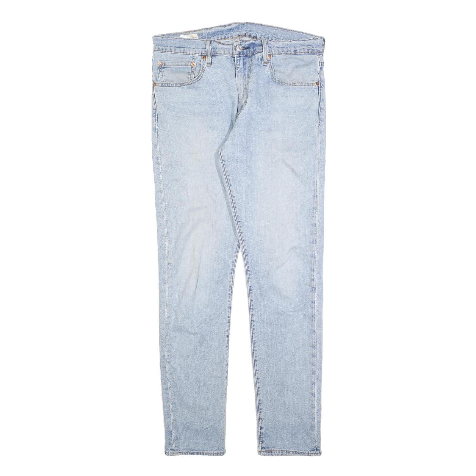 LEVI'S 512 BIG E Mens Jeans Blue Slim Skinny Denim Light W32 L32 Cotton Blend