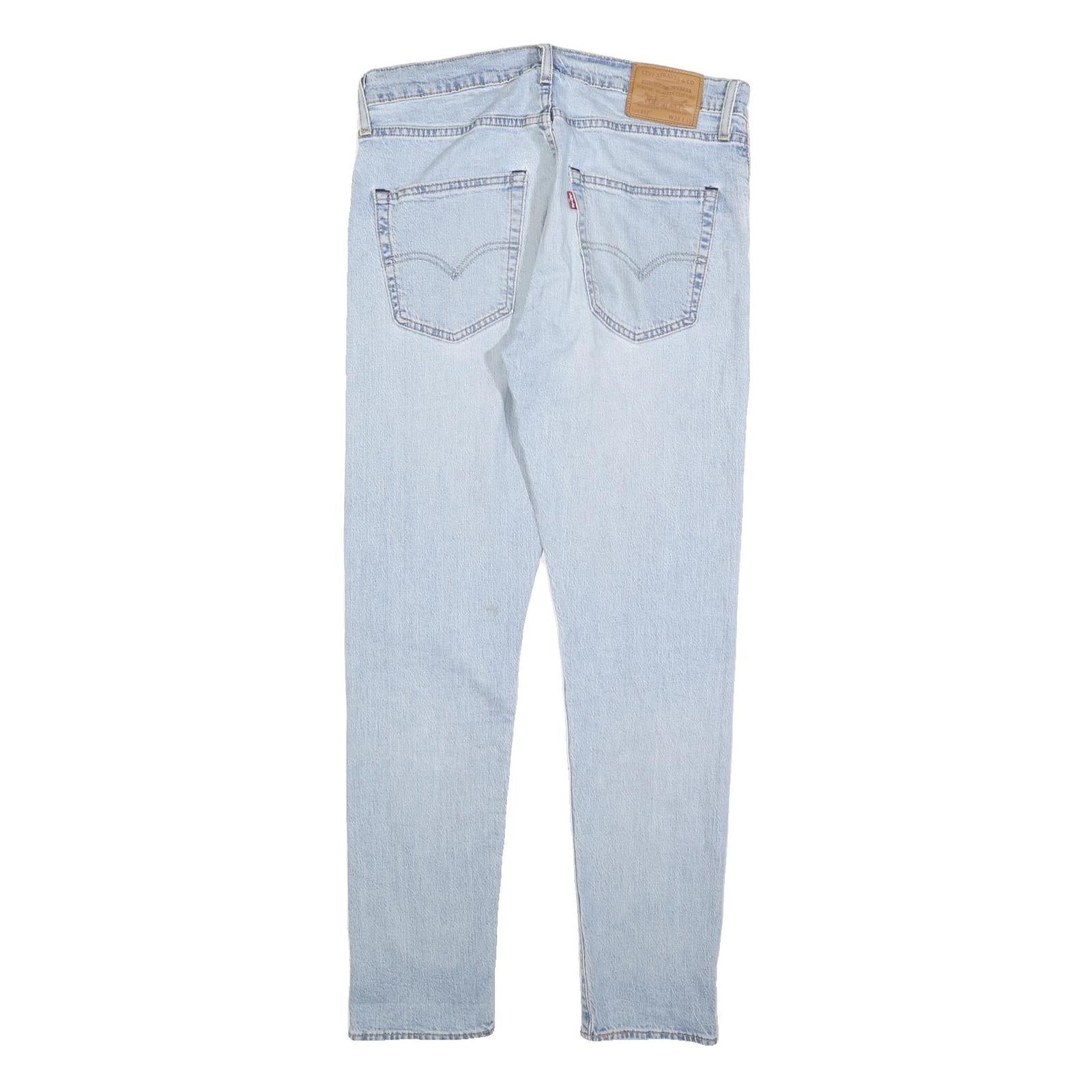 LEVI'S 512 BIG E Mens Jeans Blue Slim Skinny Denim Light W32 L32 Cotton Blend