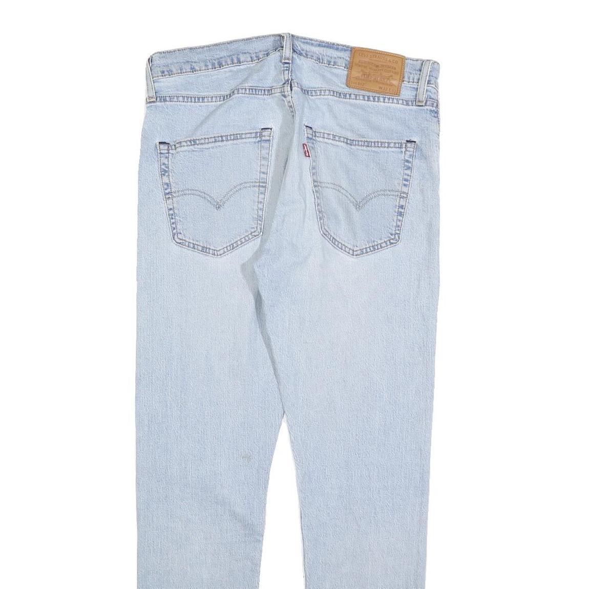 LEVI'S 512 BIG E Mens Jeans Blue Slim Skinny Denim Light W32 L32 Cotton Blend