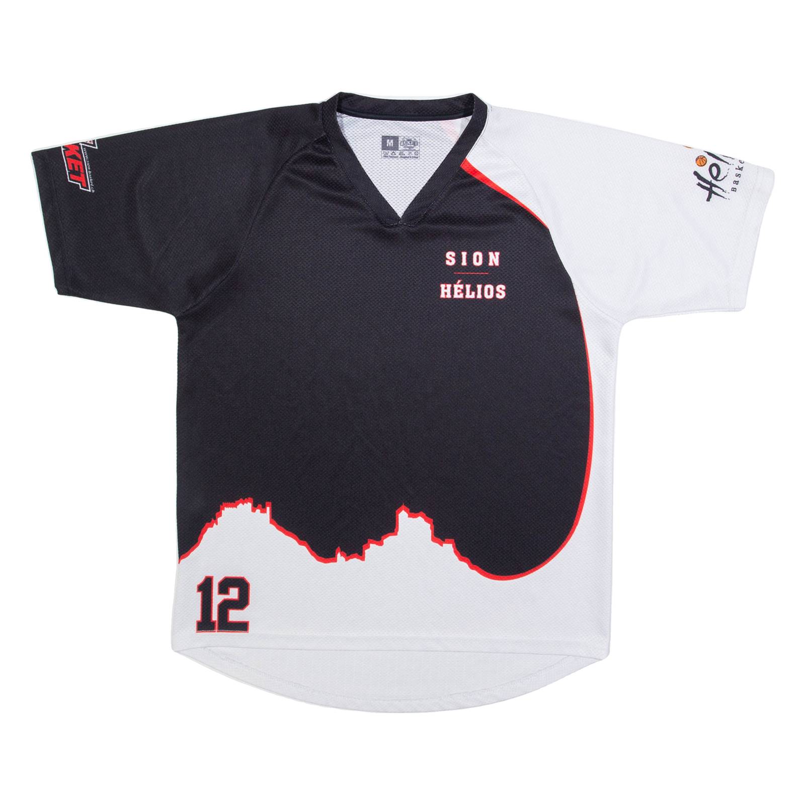 Sion Helios Basketball Mens Jersey Black V-Neck M