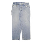 CARHARTT Mens Jeans Blue Relaxed Straight Denim Light W34 L29 Workwear Casual