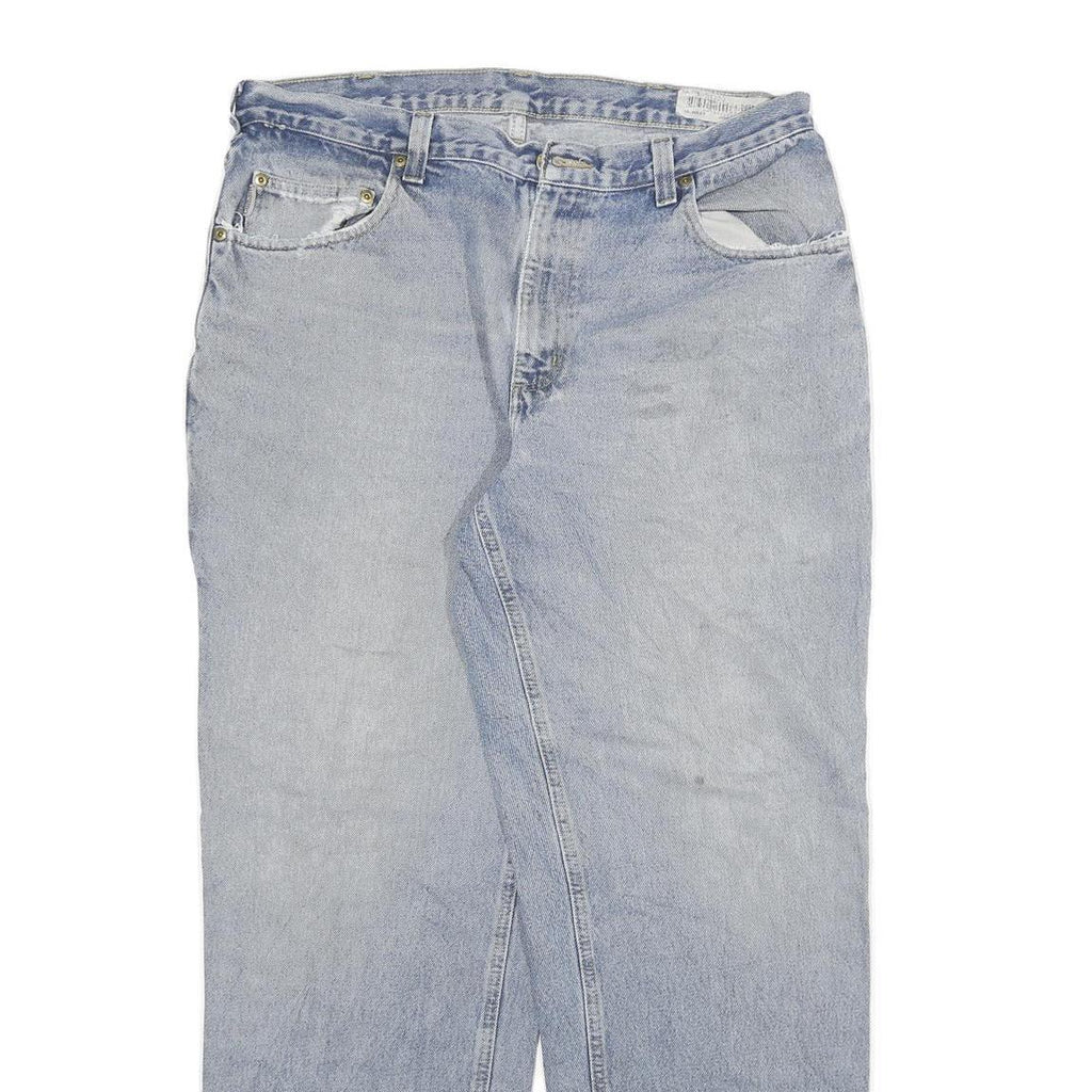 CARHARTT Mens Jeans Blue Relaxed Straight Denim Light W34 L29 Workwear Casual