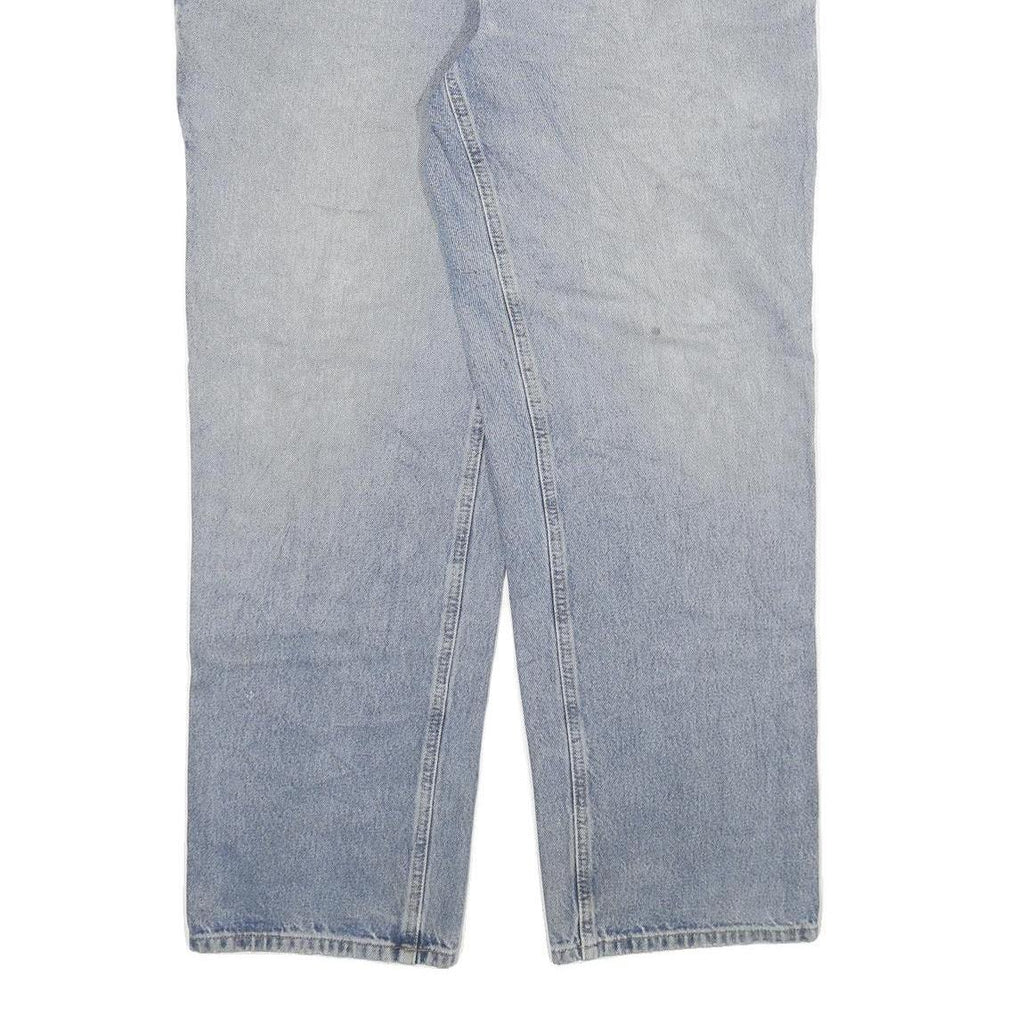 CARHARTT Mens Jeans Blue Relaxed Straight Denim Light W34 L29 Workwear Casual