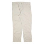 CARHARTT Mens Cotton Blend Beige Relaxed Straight Trousers W40 L32 Workwear