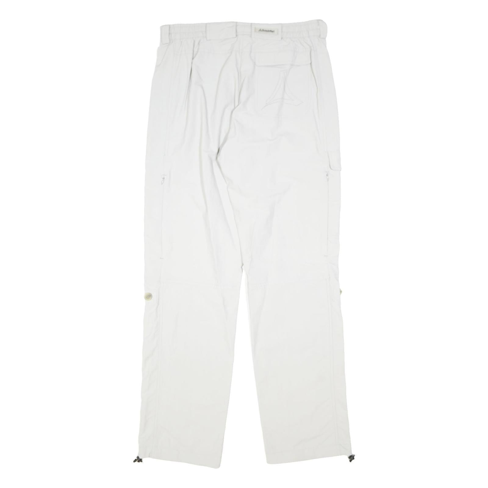 SCHOFFEL Womens Polyamide White Regular Fit Trousers W34 L34 Outdoor Comfort