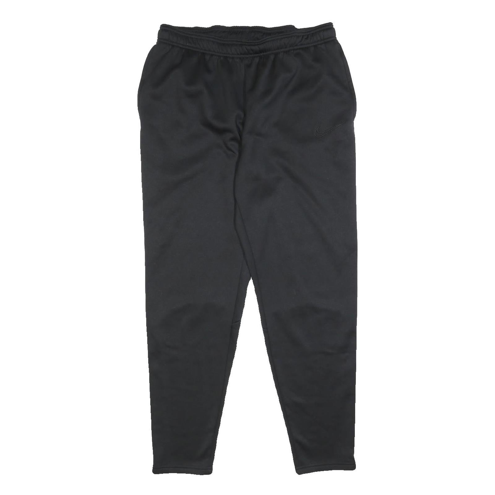 NIKE Womens Joggers Black L W30 L29 Slim Tapered Fit Sportswear Elastic Waist