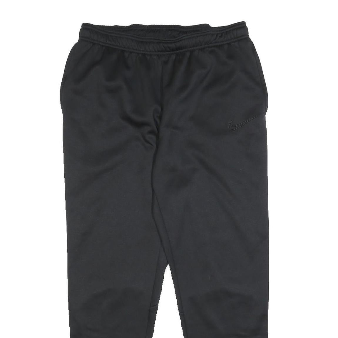 NIKE Womens Joggers Black L W30 L29 Slim Tapered Fit Sportswear Elastic Waist