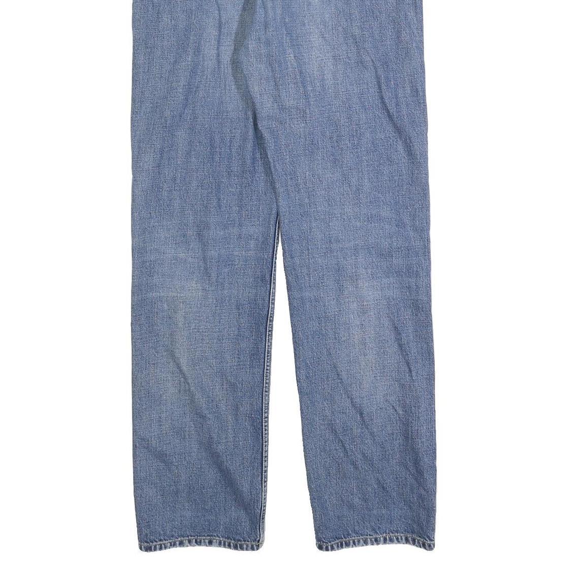 CARHARTT Mens Regular Fit Blue Denim Jeans W31 L34 Classic Zip Closure