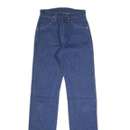 WRANGLER Womens Regular Fit Straight Blue Denim Jeans W24 L34 Classic Zip