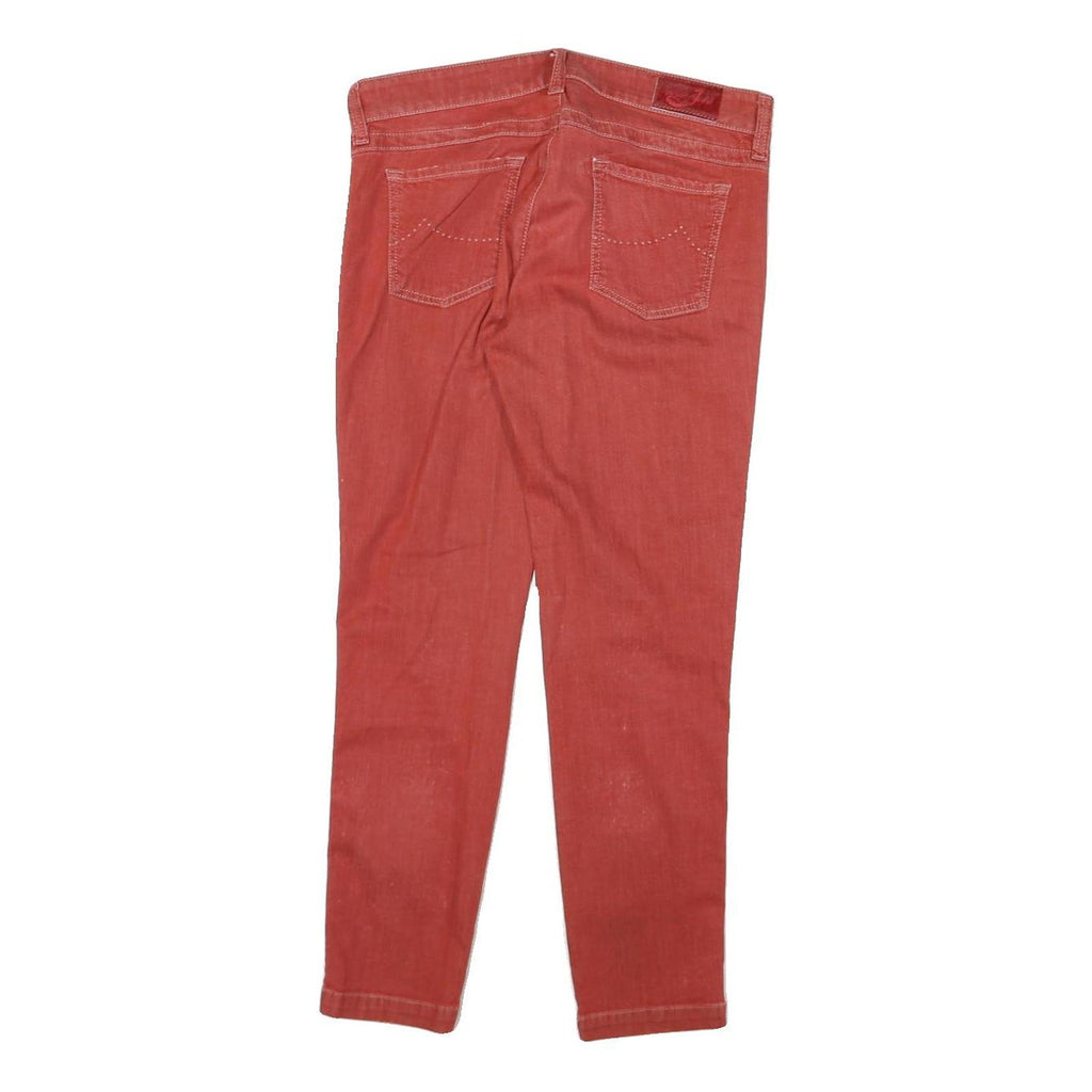 JACOB COHEN Womens Slim Slim Skinny Jeans Red Denim W30 L27 Stylish Casual
