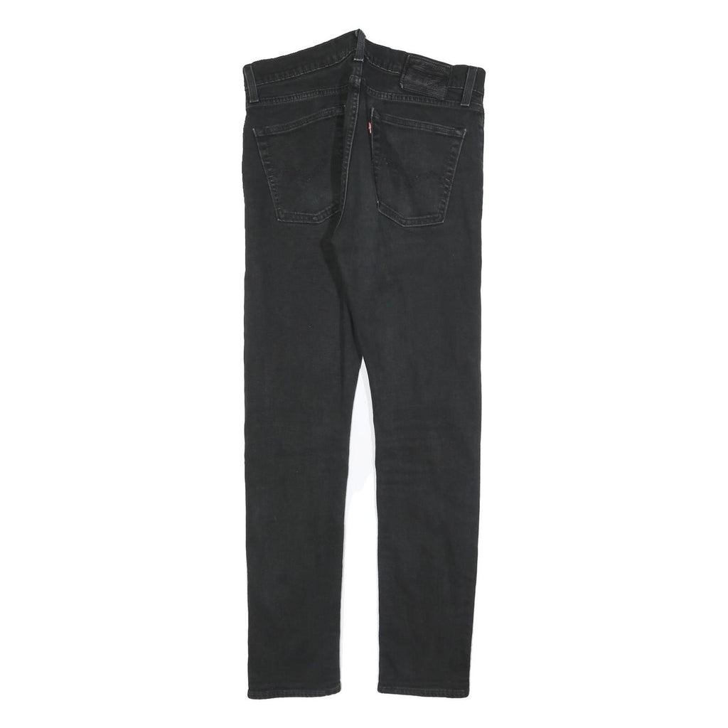 LEVI'S 510 BIG E Mens Slim Black Denim Medium W32 L29 Zip Jeans