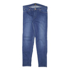 LEE Womens Slim Skinny Blue Denim Regular Wash Jeans W30 L28 Stylish Zip Closure