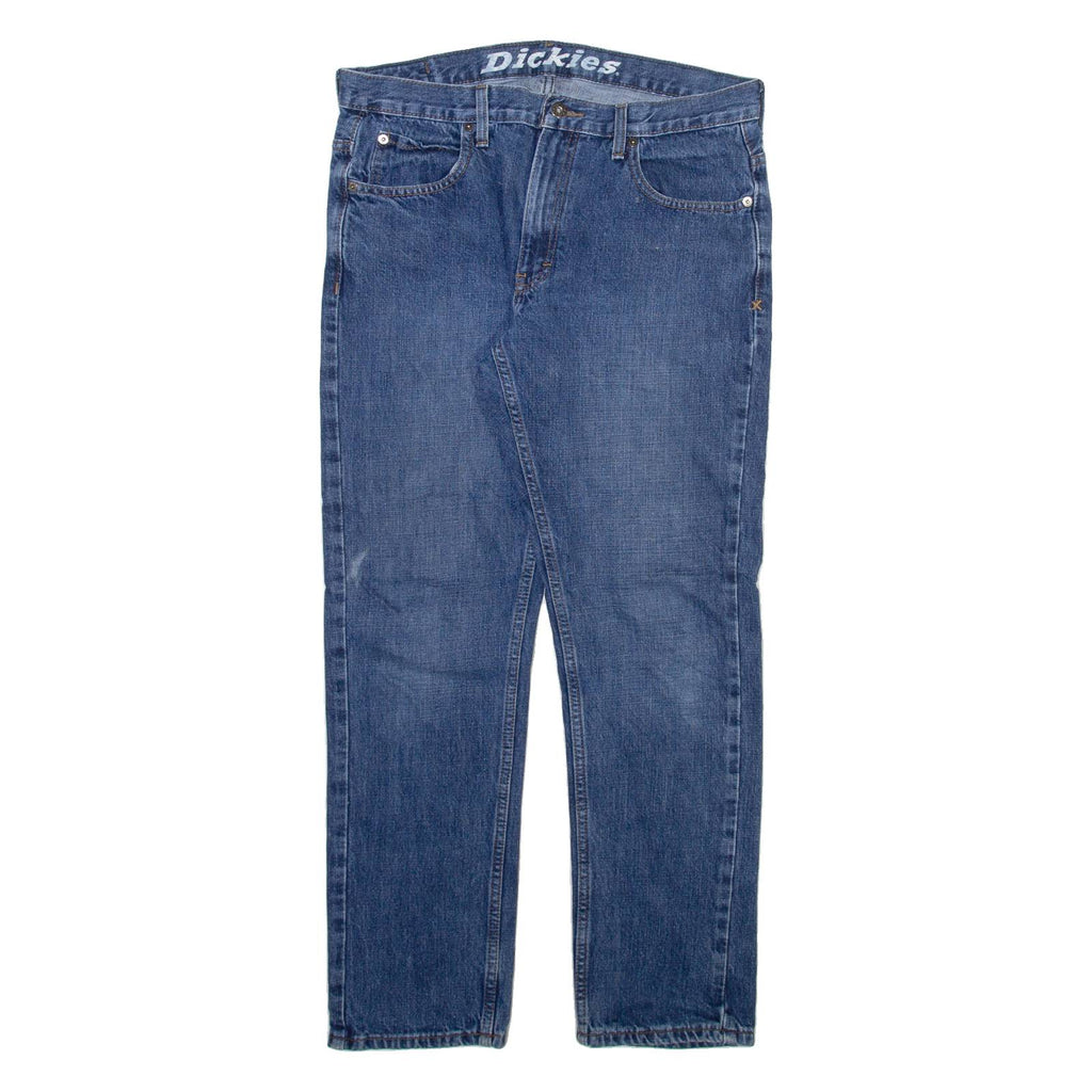 DICKIES Mens Jeans Blue Slim Straight W32 L30