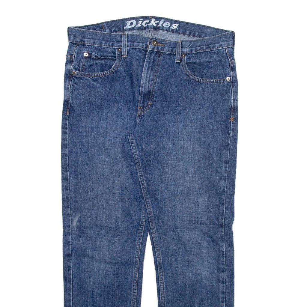 DICKIES Mens Jeans Blue Slim Straight W32 L30