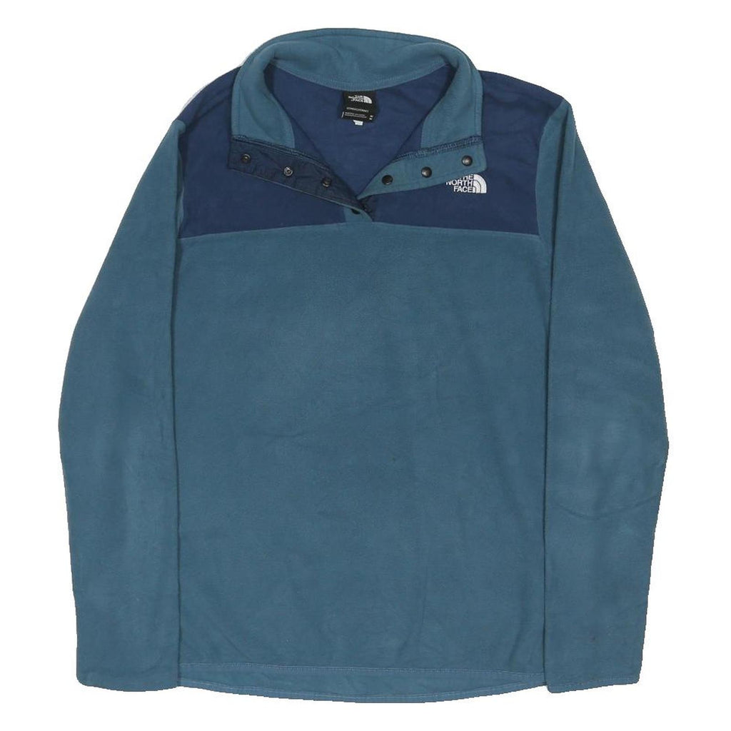 THE NORTH FACE Womens Blue & Navy Plain Pullover Basic Knit M Outdoor Fleece