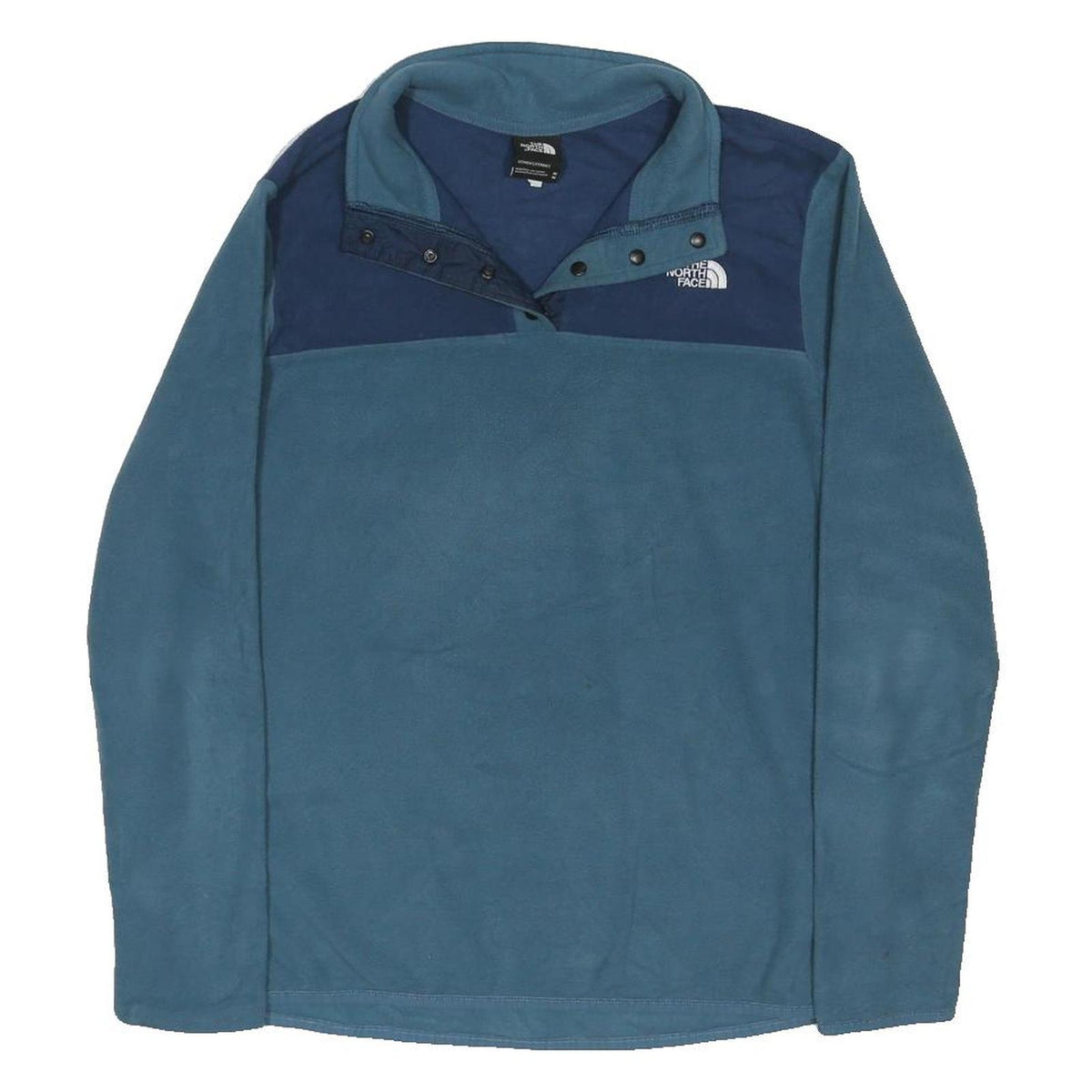 THE NORTH FACE Womens Blue & Navy Plain Pullover Basic Knit M Outdoor Fleece