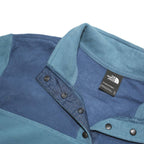 THE NORTH FACE Womens Blue & Navy Plain Pullover Basic Knit M Outdoor Fleece