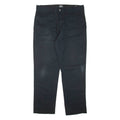 DICKIES Mens Trousers Black Regular Tapered W36 L32