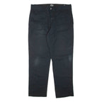 DICKIES Mens Trousers Black Regular Tapered W36 L32