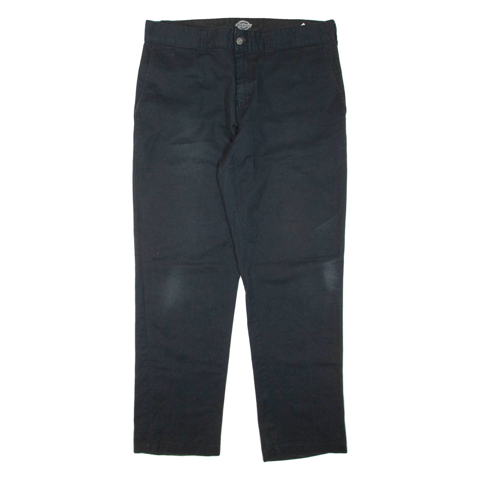 DICKIES Mens Trousers Black Regular Tapered W36 L32