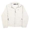 BERGHAUS Womens White Zip Jacket UK 12 Polyester Fleece Outdoor Warm Layer