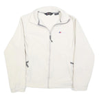 BERGHAUS Womens White Zip Jacket UK 12 Polyester Fleece Outdoor Warm Layer