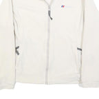 BERGHAUS Womens White Zip Jacket UK 12 Polyester Fleece Outdoor Warm Layer