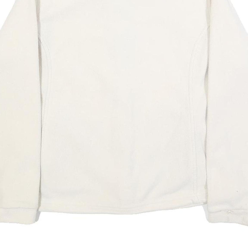 BERGHAUS Womens White Zip Jacket UK 12 Polyester Fleece Outdoor Warm Layer