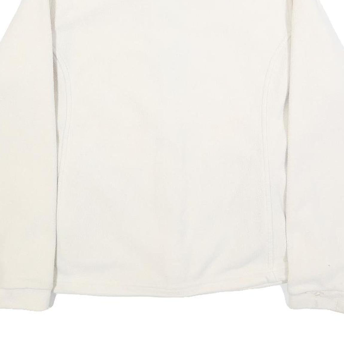 BERGHAUS Womens White Zip Jacket UK 12 Polyester Fleece Outdoor Warm Layer