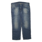 CARHARTT Mens Regular Fit Blue Denim Jeans W38 L32 Classic Zip Pocket