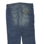 CARHARTT Mens Regular Fit Blue Denim Jeans W38 L32 Classic Zip Pocket