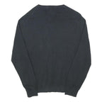 POLO RALPH LAUREN Mens Navy Blue Classic Jumper V-Neck Cotton Blend M
