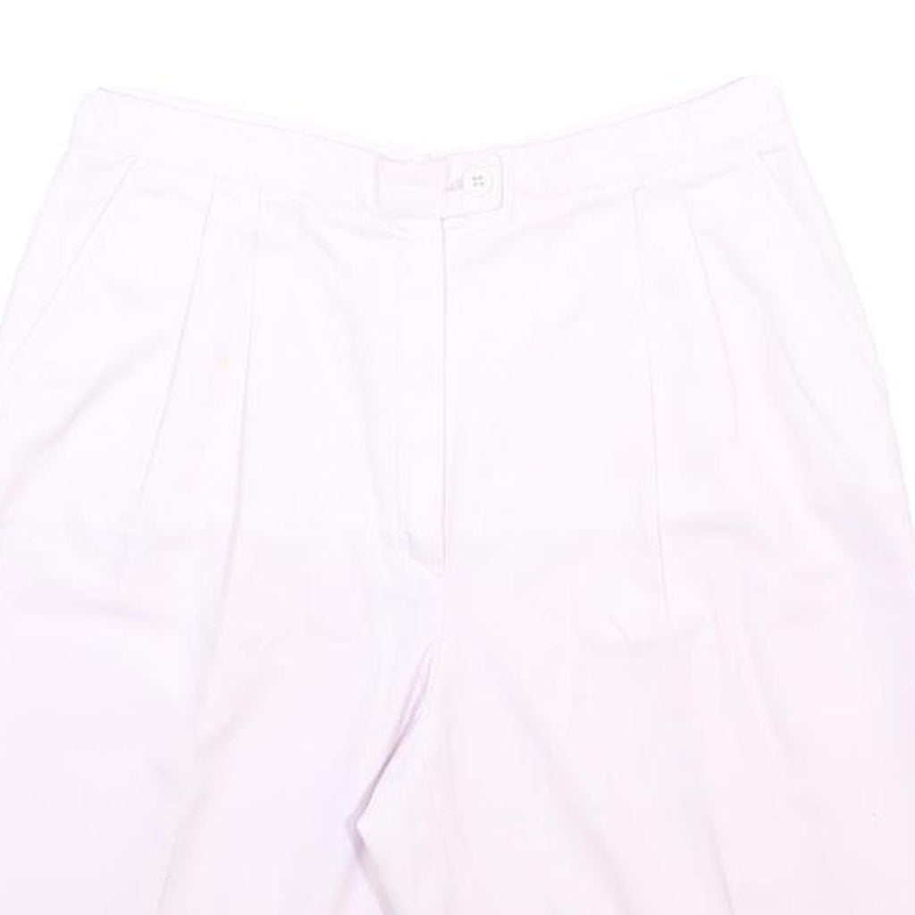 ELLESSE Womens White Casual Shorts S W27 Cotton Blend Comfort Fit