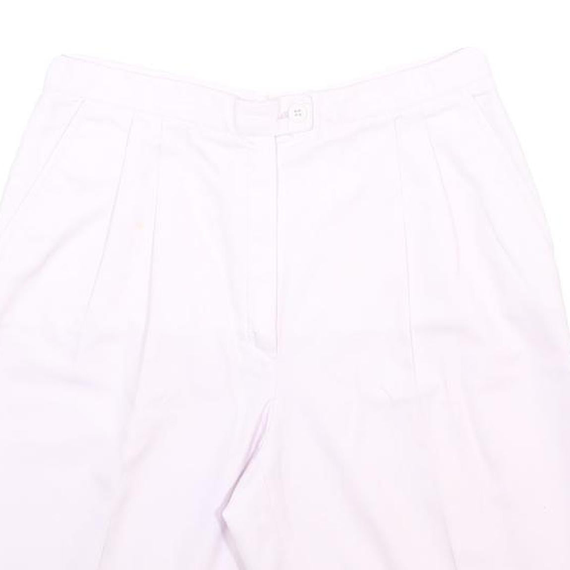 ELLESSE Womens White Casual Shorts S W27 Cotton Blend Comfort Fit