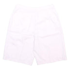 ELLESSE Womens White Casual Shorts S W27 Cotton Blend Comfort Fit