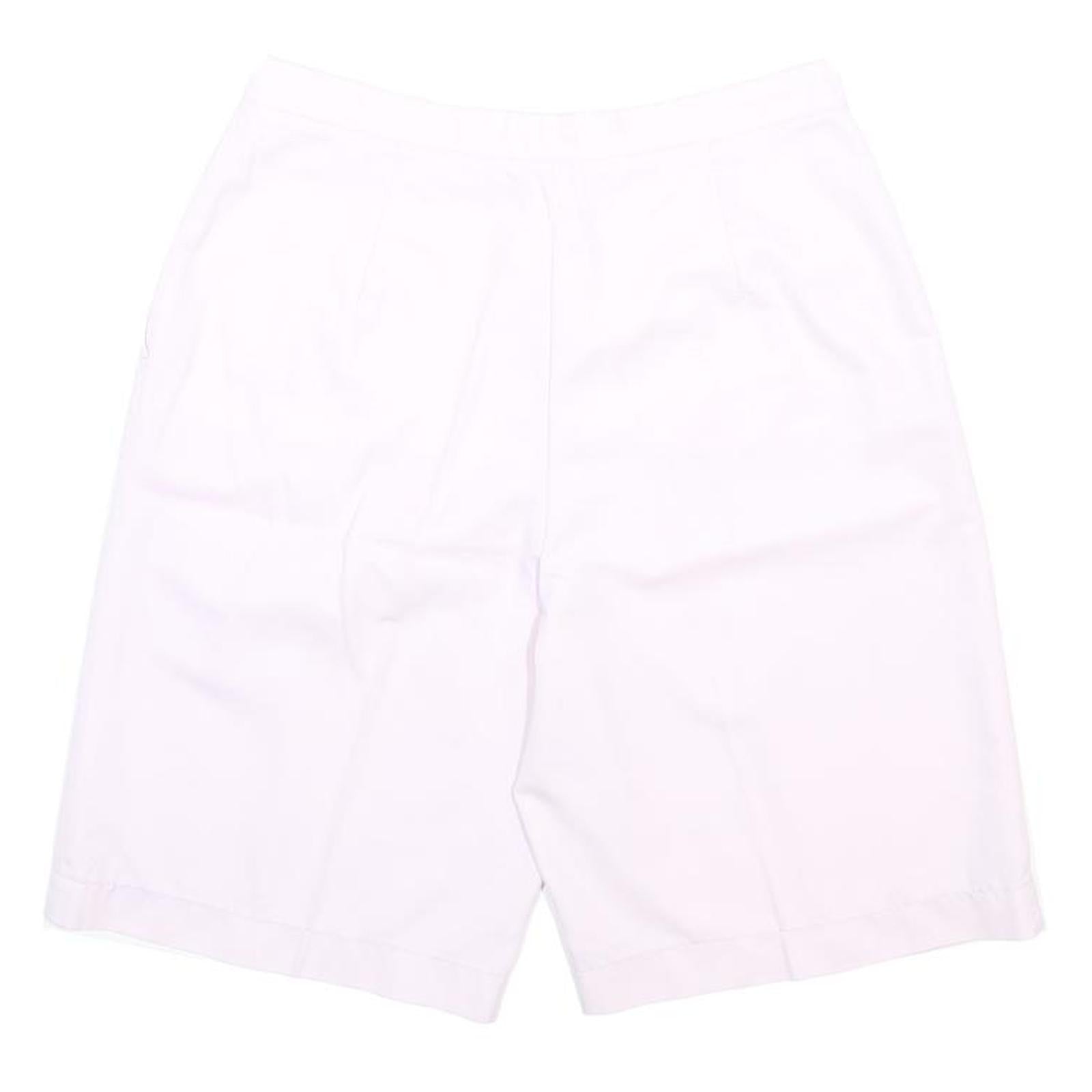 ELLESSE Womens White Casual Shorts S W27 Cotton Blend Comfort Fit
