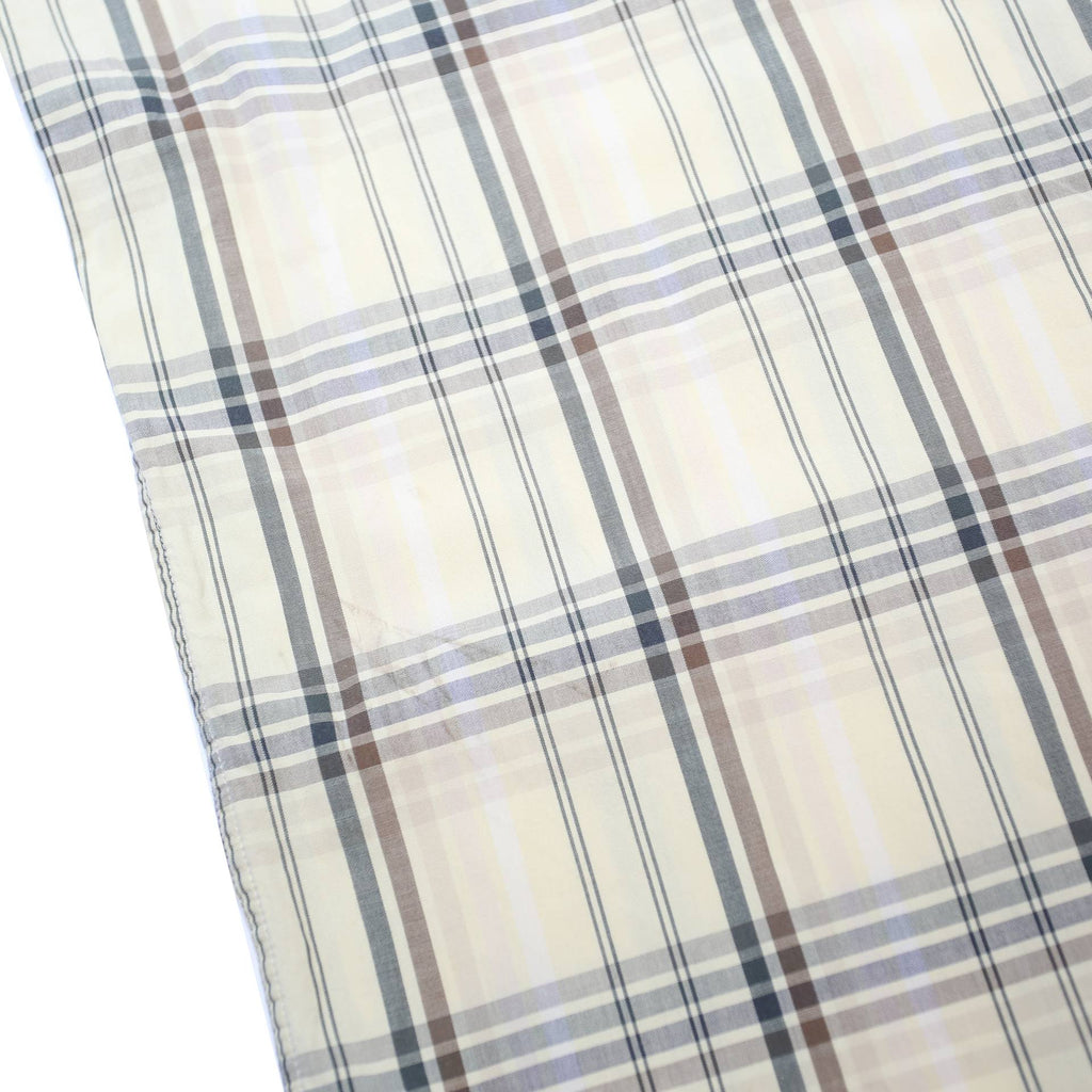 TIMBERLAND Mens Beige Check Shirt L Cotton Short Sleeve Casual Lightweight