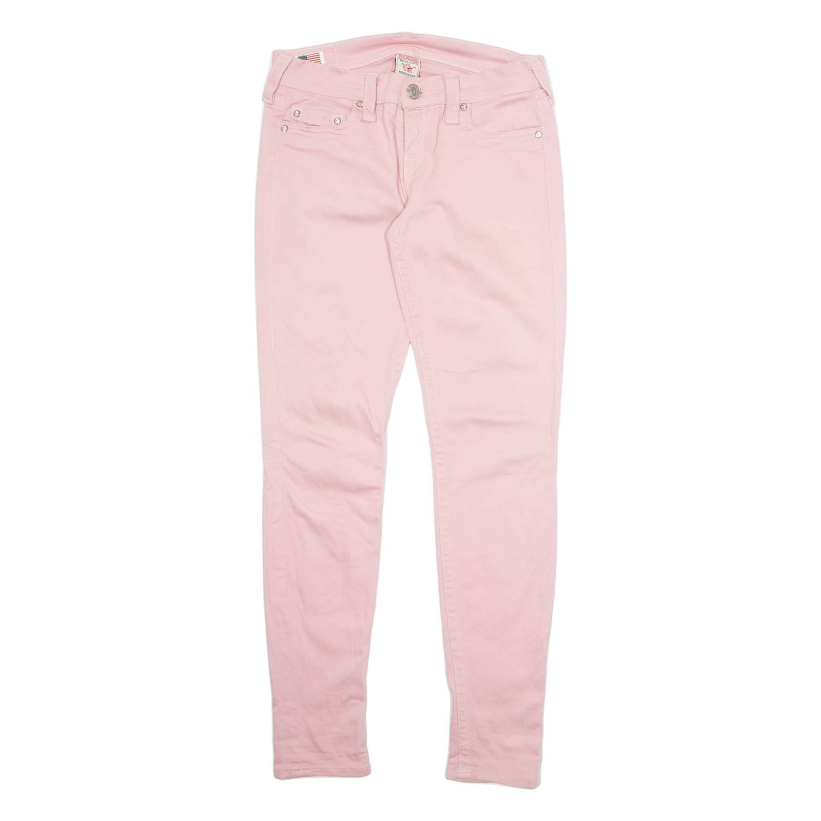 TRUE RELIGION Womens Trousers Pink Slim Tapered W27 L30