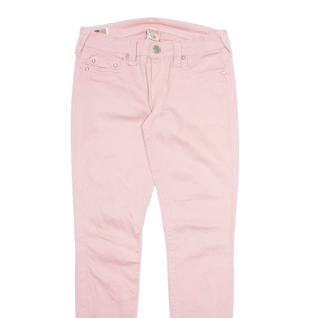 TRUE RELIGION Womens Trousers Pink Slim Tapered W27 L30