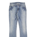 CALVIN KLEIN JEANS Womens Blue Regular Fit Straight Denim Light Wash W26 L34