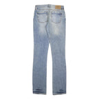 CALVIN KLEIN JEANS Womens Blue Regular Fit Straight Denim Light Wash W26 L34