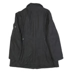 ROADSIGN Womens Black Jacket L Polyester Blend Plain Zip Closure Utility Style