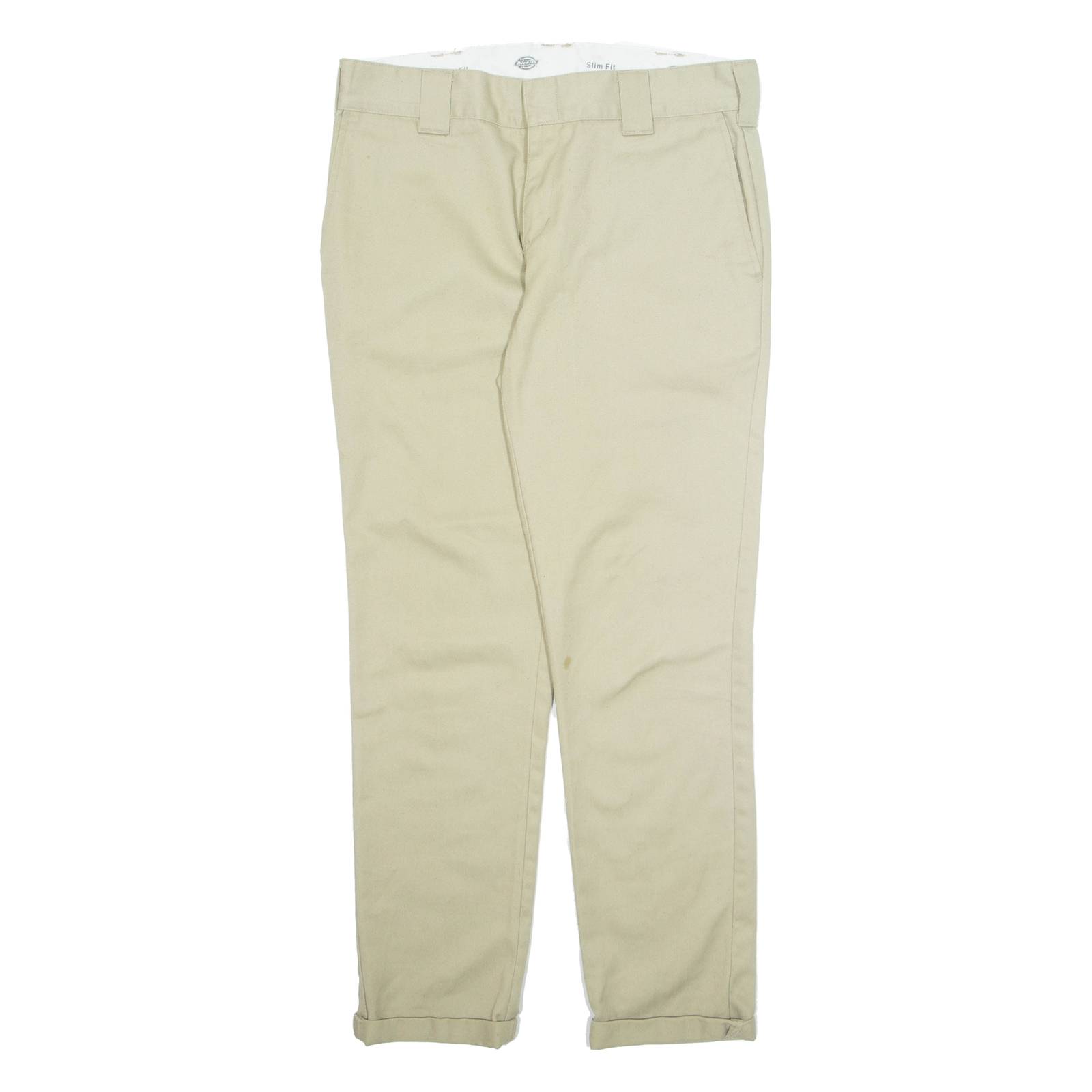 DICKIES Chino Mens Trousers Beige Slim Tapered W30 L29