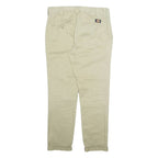 DICKIES Chino Mens Trousers Beige Slim Tapered W30 L29