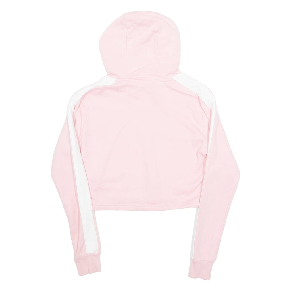 ELLESSE Cropped Womens Pink Hoodie UK 4