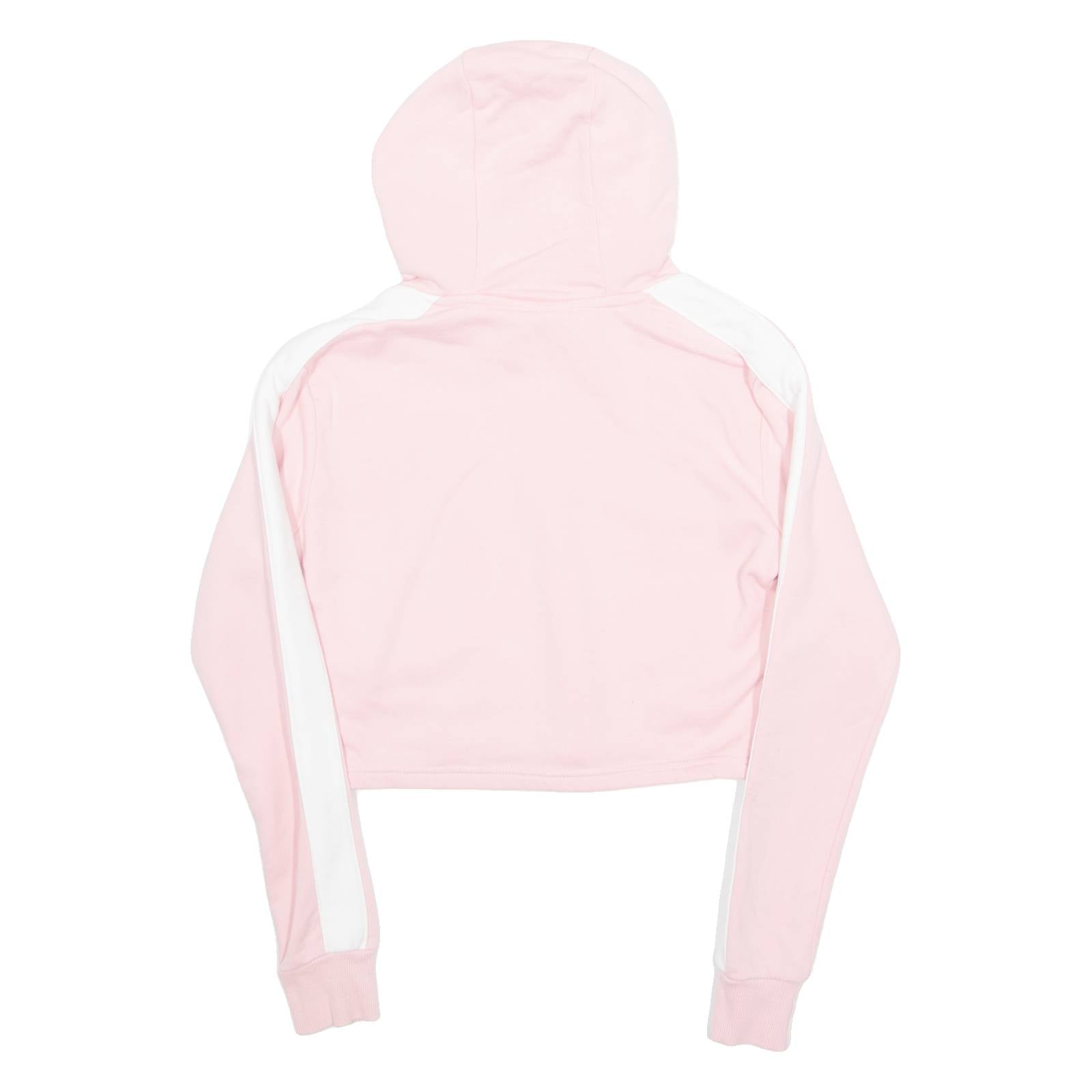 ELLESSE Cropped Womens Pink Hoodie UK 4