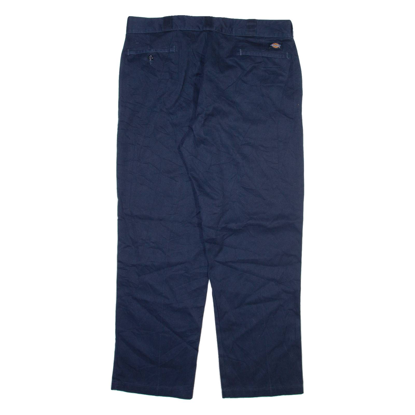 DICKIES 874 Workwear Mens Trousers Blue Regular Straight W40 L32