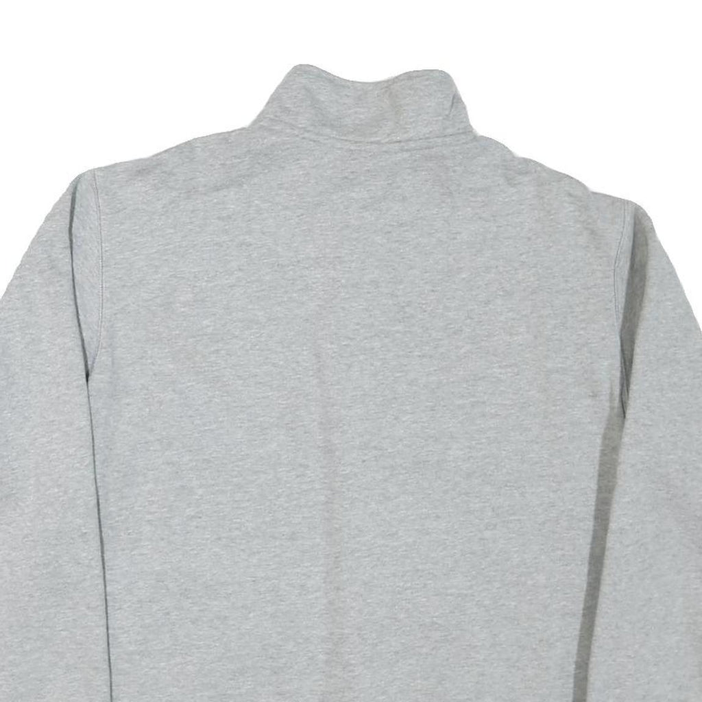 NIKE Mens Grey San Diego State Baseball 1/4 Zip Sweatshirt L Cotton Blend Casual