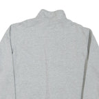 NIKE Mens Grey San Diego State Baseball 1/4 Zip Sweatshirt L Cotton Blend Casual